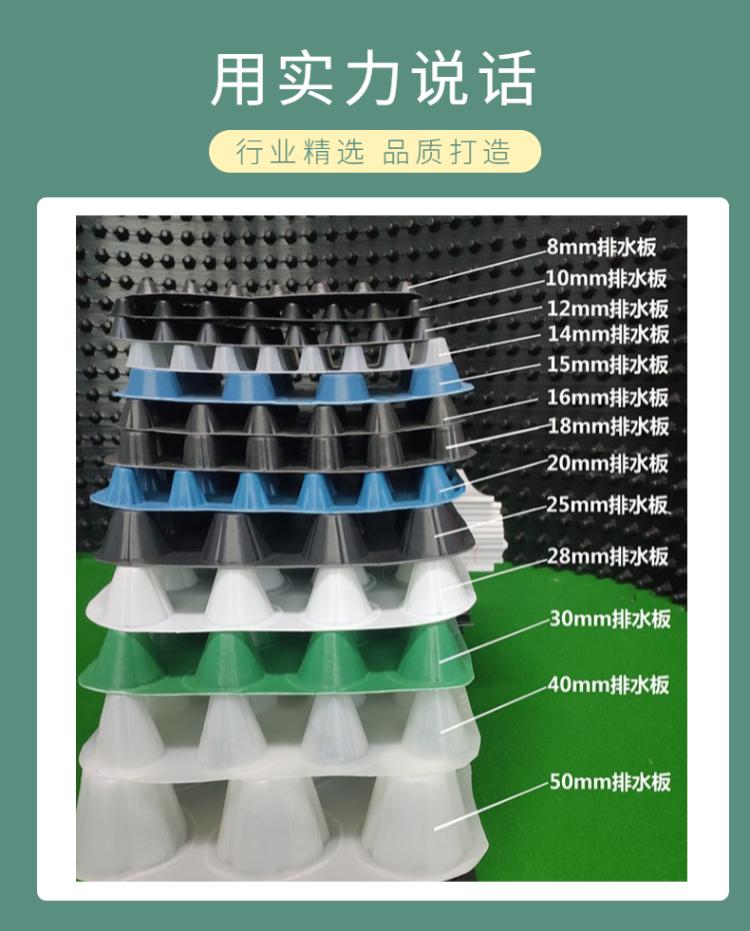 咸宁25高塑料防护透水板